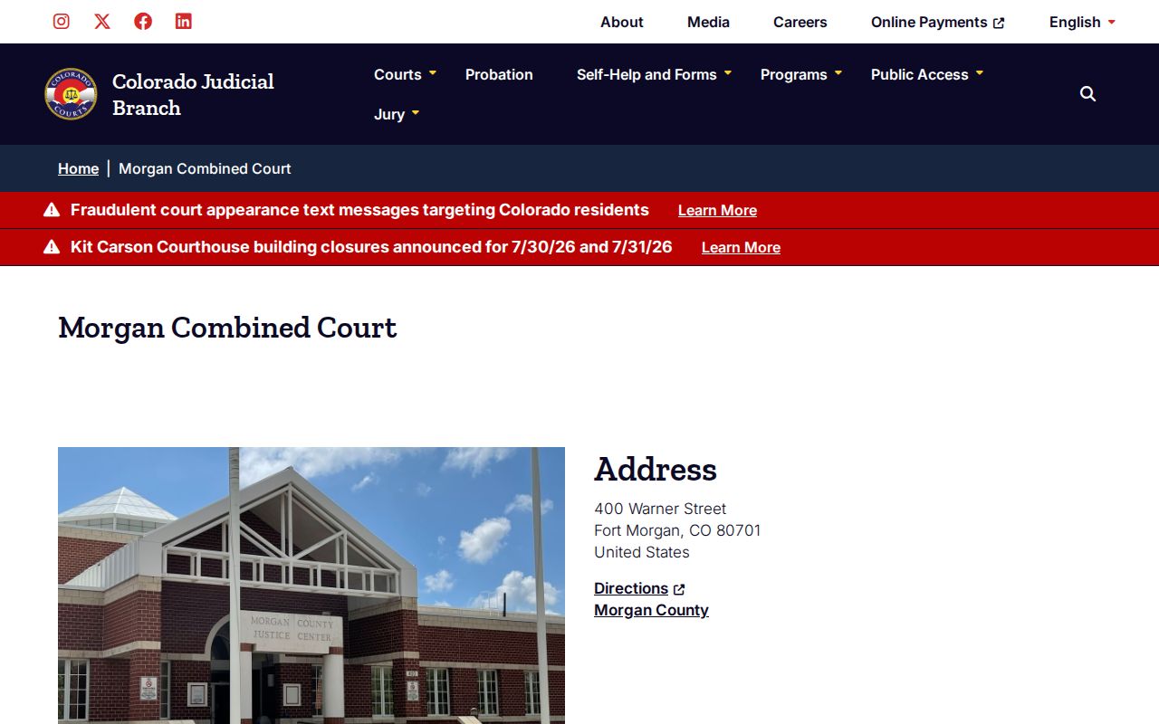 Morgan County Court records Morgan Combined Court contact source
