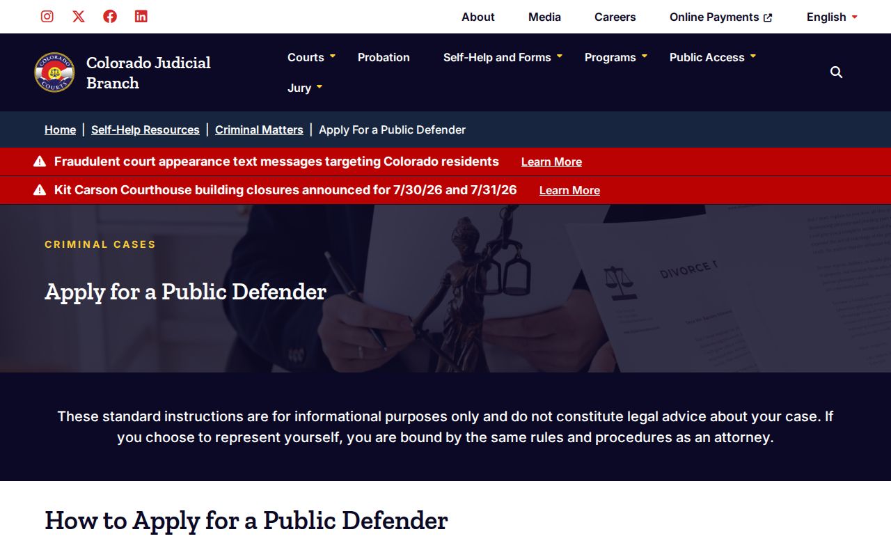 Morgan County criminal court records Judicial Branch public defender page
